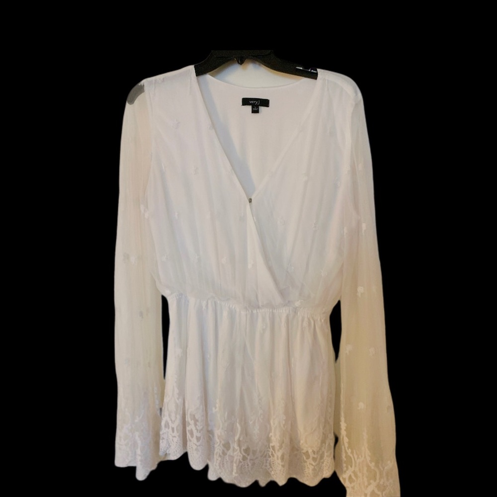 Very J Long sleeve romper Large